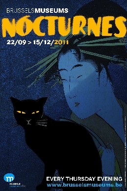 Affiche des Nocturnes des Musées Bruxellois